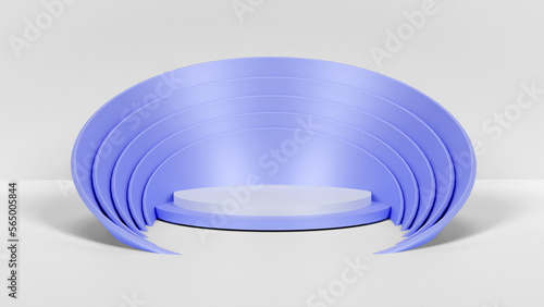 3D render of a product display podium, product glorifier