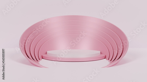 3D render of a product display podium, product glorifier