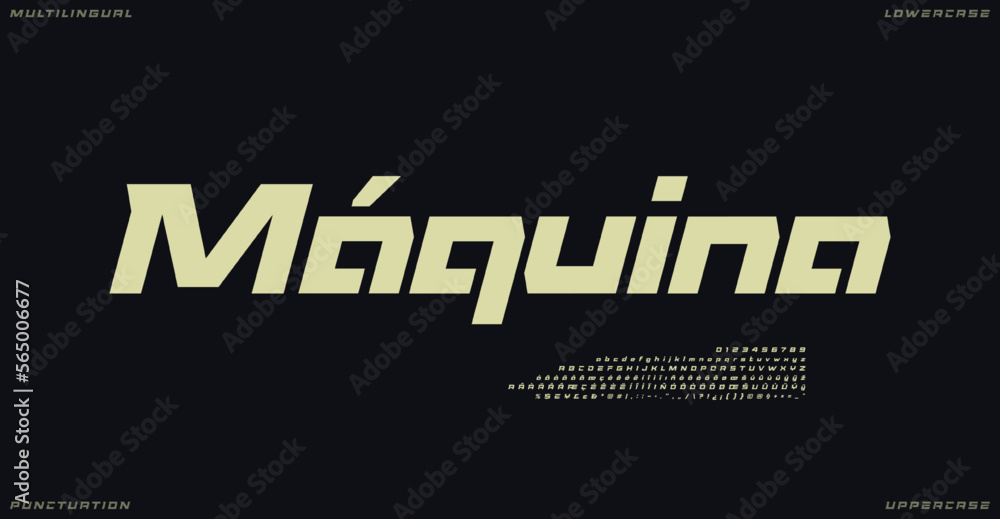 Geometric automotive multilingual professional typeface, sport sans ...