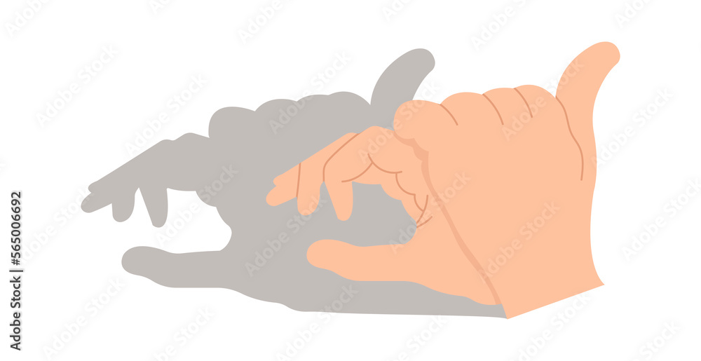 Make shadow hand animals flat icon Make shadow hand animals flat icon