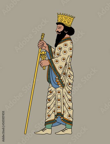 Dariu I. Hystaspes King of Persia B. C., King Dariu, king Darius photo