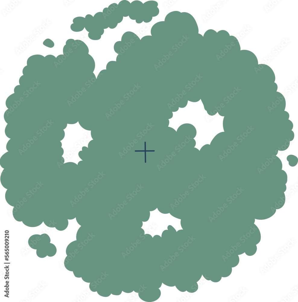 decoration top view of tree illustration. decoration top view of tree illustration.