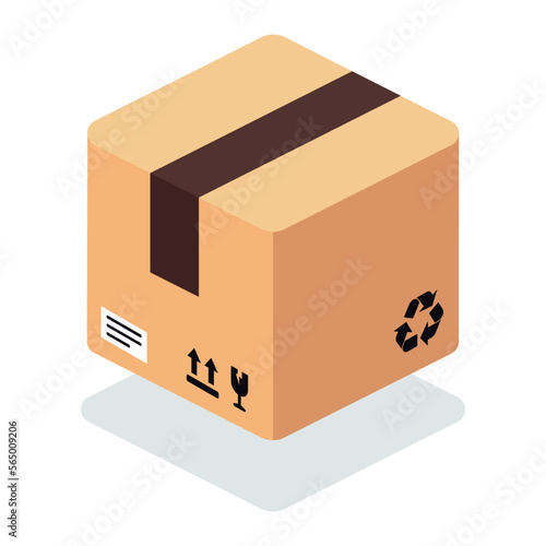 3D Delivery Box Parcel