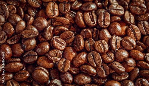 close up of coffee beans background