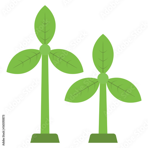 Wind Power Turbines Leaf Blades