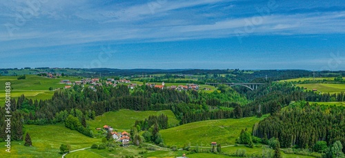 Nesselwang im Ostallgäu - Ausblick ins Wertach-Tal und nach Maria Rain © ARochau