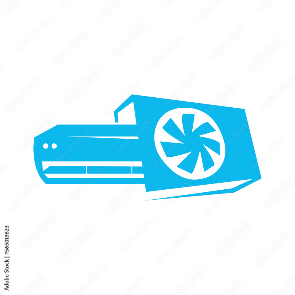 Air conditioning logo illustration isolated vector sign symbol Air conditioning logo illustration isolated vector sign symbol