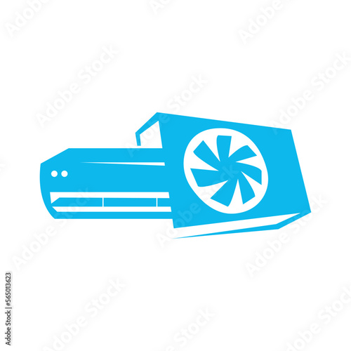Air conditioning logo illustration isolated vector sign symbol