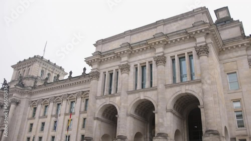 Berlin, Germany, reichstag building, German flag flying, historic German reichstag building, Berlin Germany photo