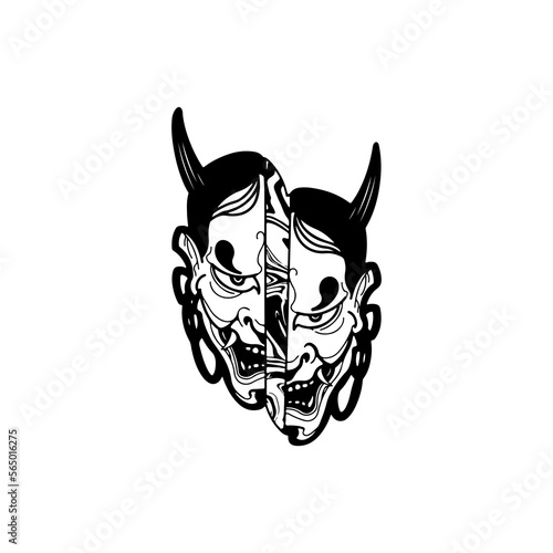 vector illustration of samurai concept