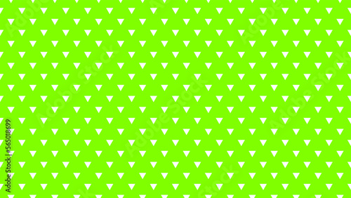 white colour triangles pattern over chartreuse green useful as a background