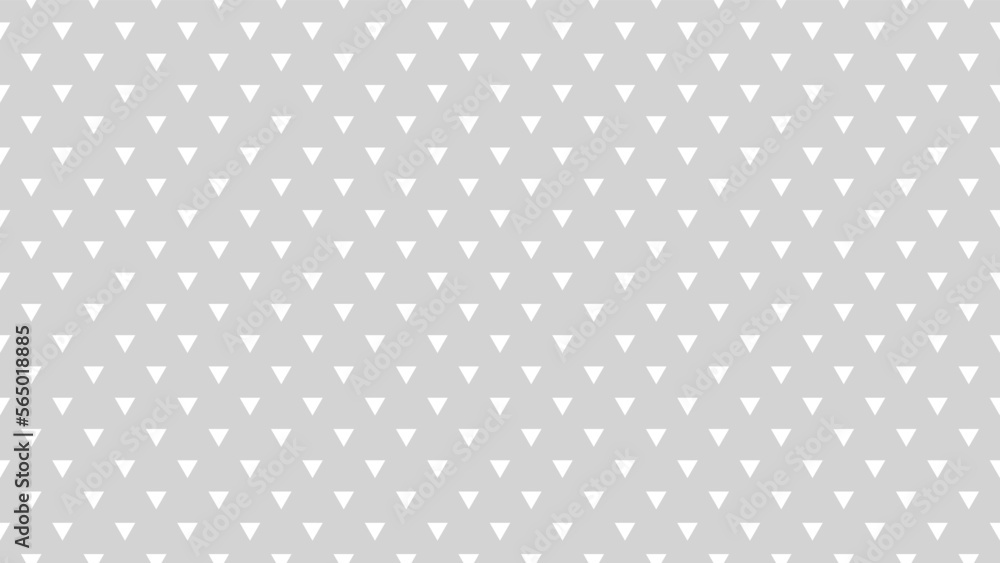 white colour triangles pattern over light grey useful as a background - obrazy, fototapety, plakaty 
