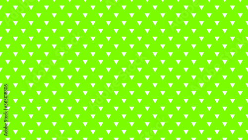 white colour triangles pattern over lawn green useful as a background