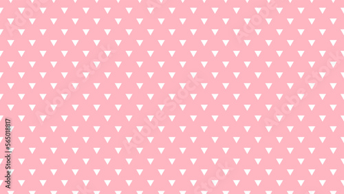 white colour triangles pattern over light pink useful as a background