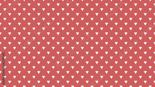 white colour triangles pattern over indian red useful as a background