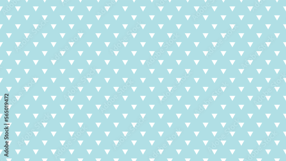 white colour triangles pattern over powder blue useful as a background
