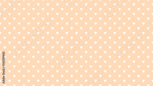 white colour triangles pattern over peach puff yellow useful as a background