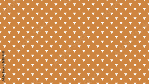 white colour triangles pattern over peru brown useful as a background