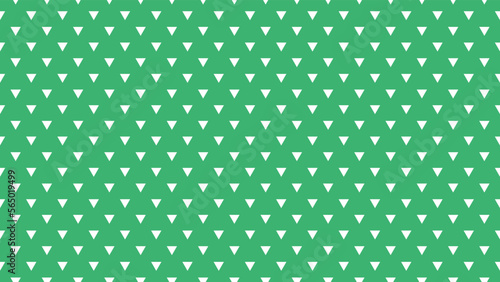 white colour triangles pattern over medium sea green useful as a background
