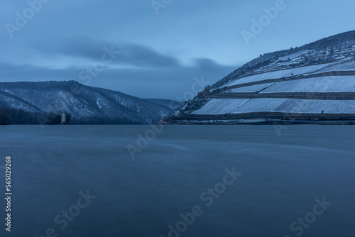 Fototapeta Naklejka Na Ścianę i Meble -  Winter in Bingen am Rhein