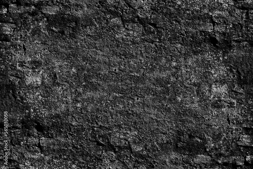 Rough grunge textured surface of old abandoned concrete wall