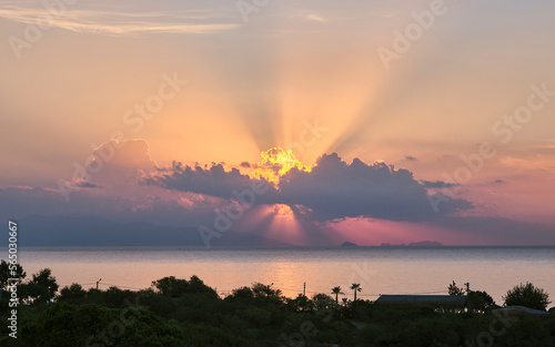 Sunrise on the seashore