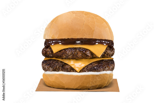 hamburger isolated on white
