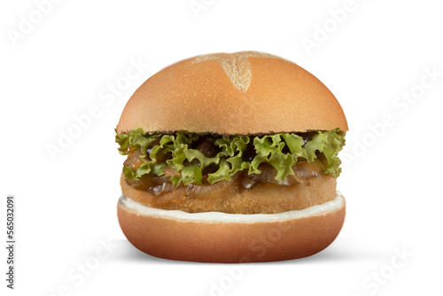 hamburger isolated on white