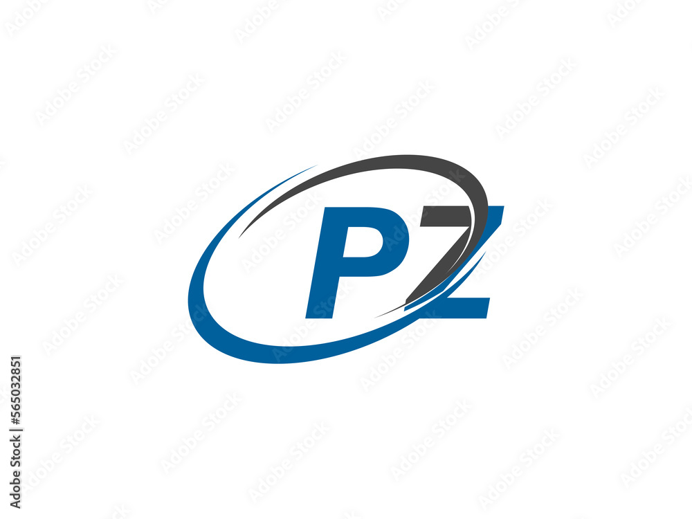 PZ letter creative modern elegant swoosh logo design PZ letter creative modern elegant swoosh logo design