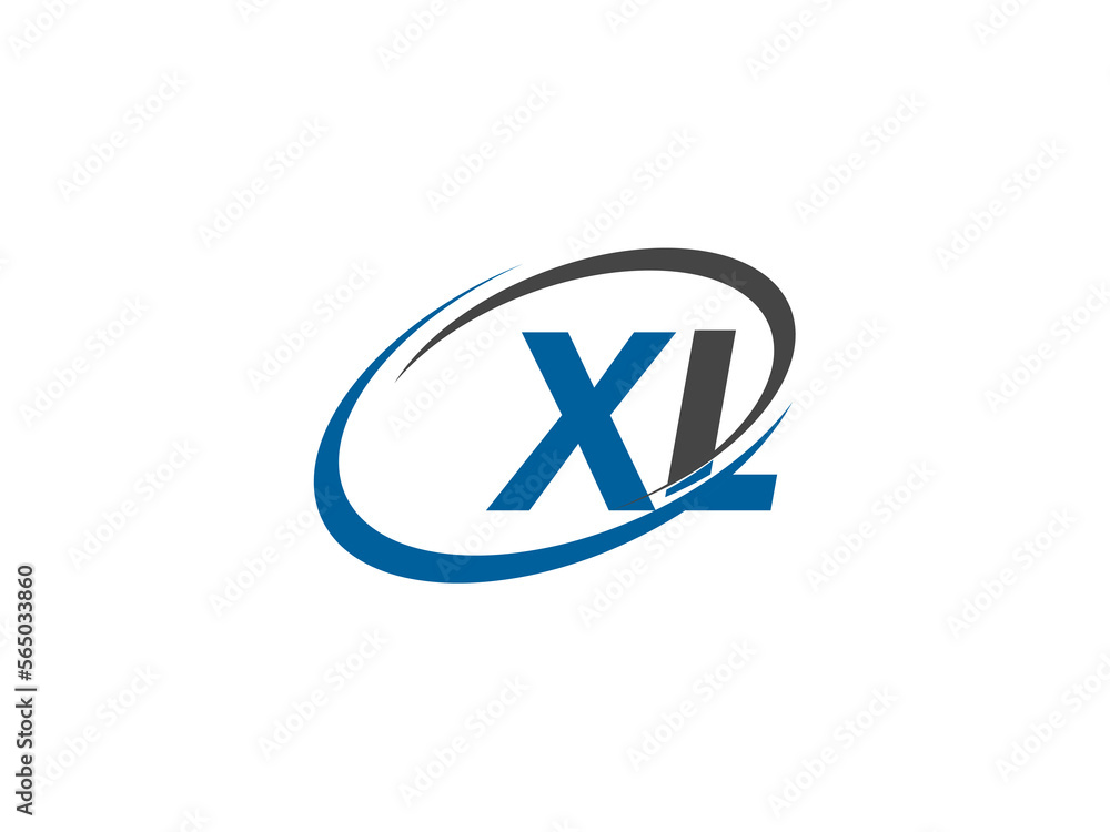 XL letter creative modern elegant swoosh logo design XL letter creative modern elegant swoosh logo design