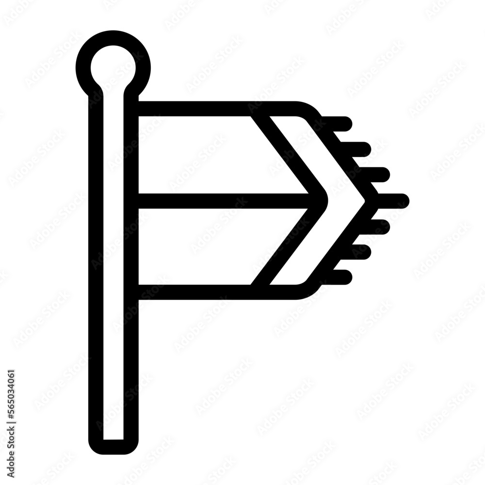 flag line icon flag line icon