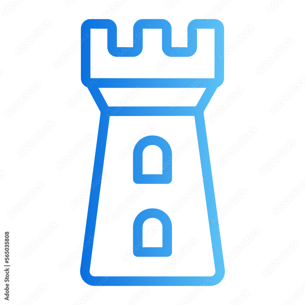 tower gradient icon tower gradient icon