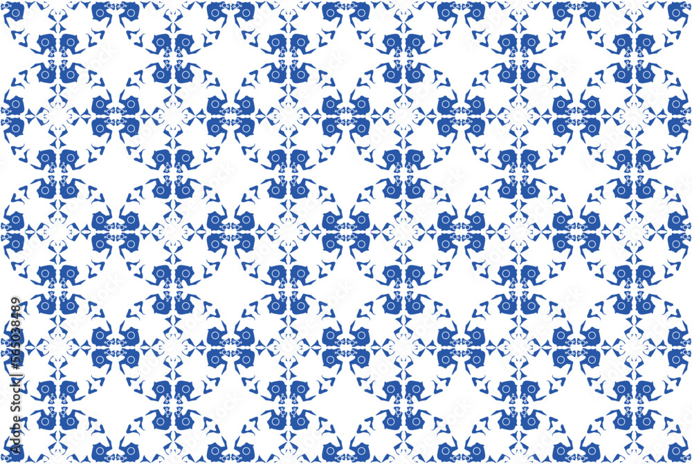 ceramic tile pattern vector, Porcelain background, blue and white floral seamless, vintage tiles, decorative damask wallpaper, Moroccan tiles, Spanish tableware, Portugal ornament, pottery print