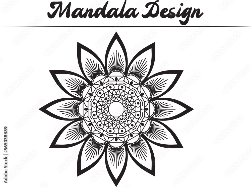 Floral background mandala design Floral background mandala design