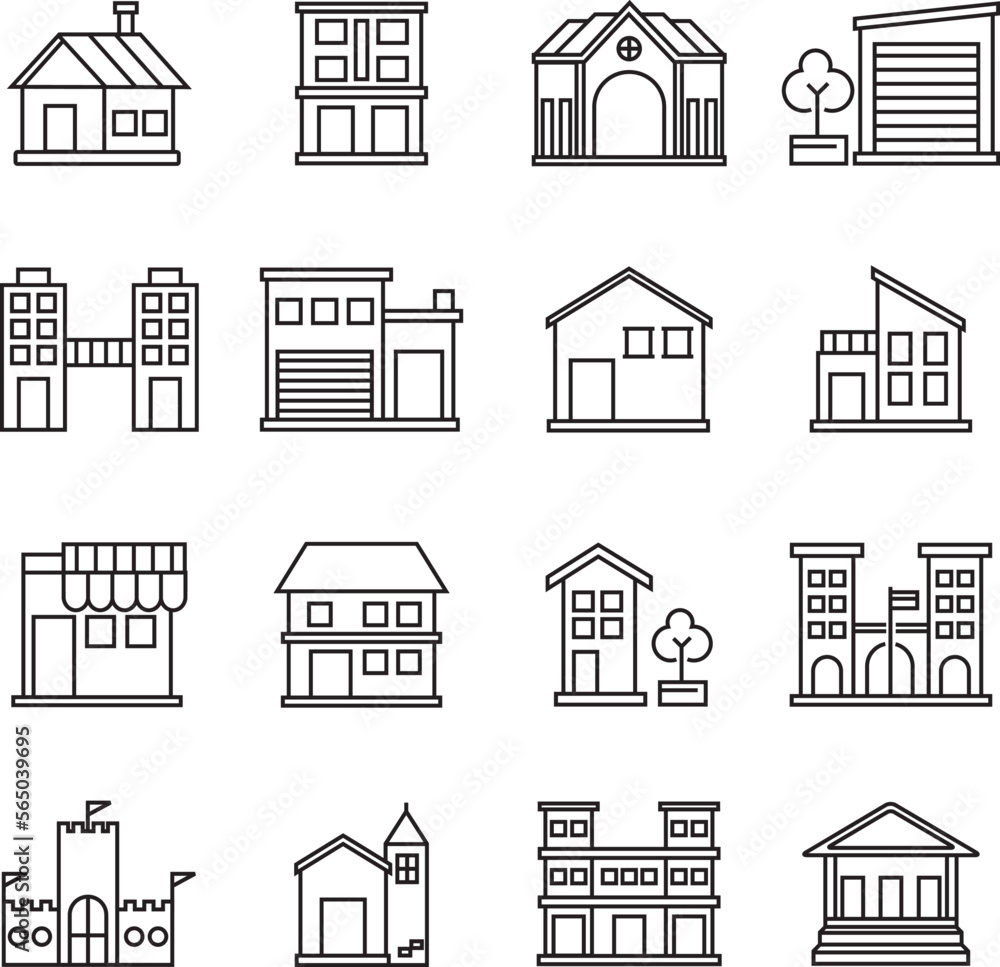 Building icon vector design Building icon vector design