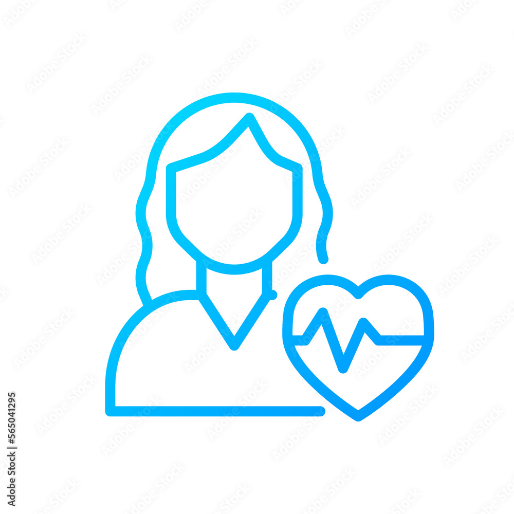 Cardiology pixel perfect gradient linear vector icon. Treatment and prevention of cardiovascular disorders. Healthcare. Thin line color symbol. Modern style pictogram. Vector isolated outline drawing Cardiology pixel perfect gradient linear vector icon. Treatment and prevention of cardiovascular disorders. Healthcare. Thin line color symbol. Modern style pictogram. Vector isolated outline drawing