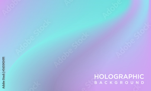 Colorful holographic gradient background design