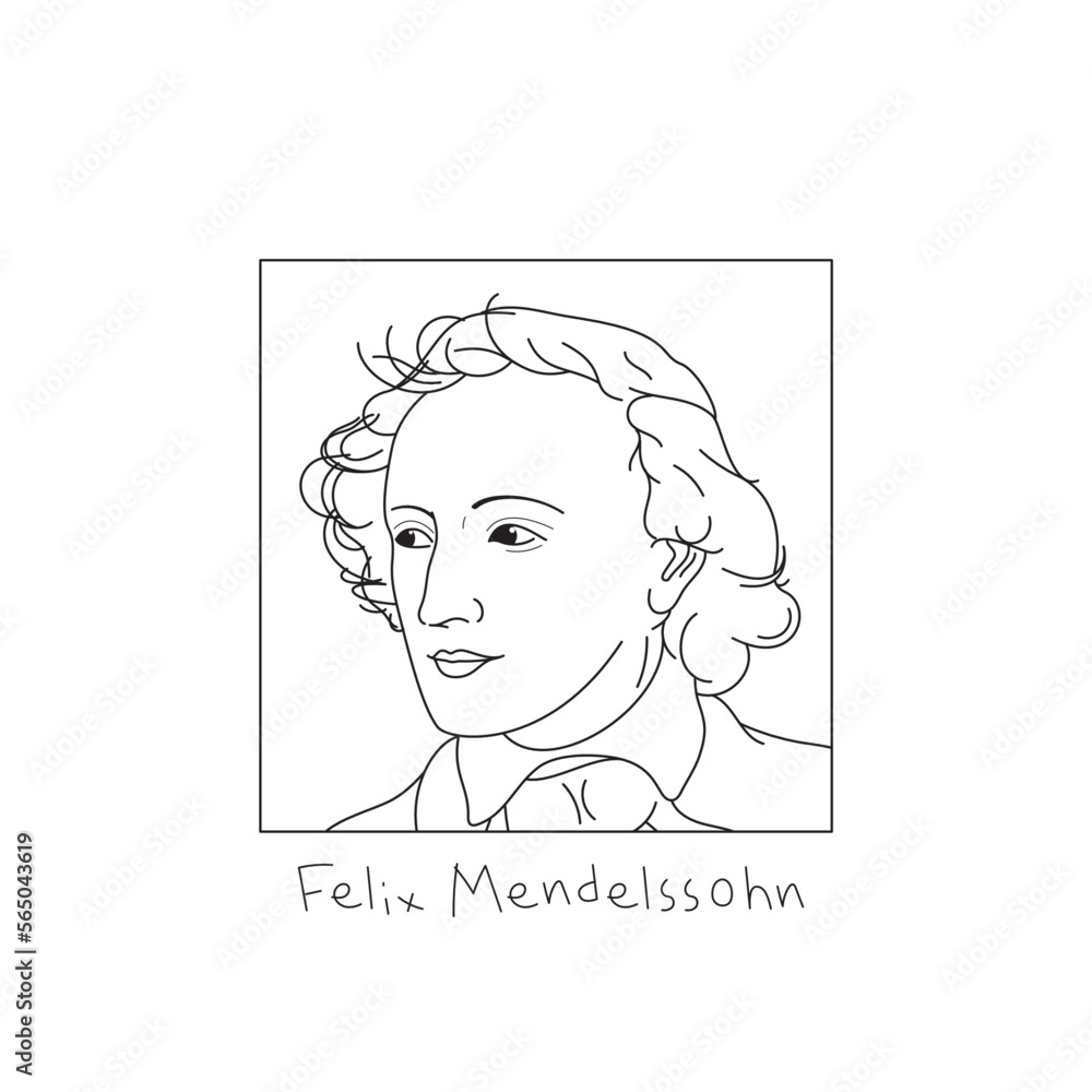 Fototapeta premium Felix mendelssohn