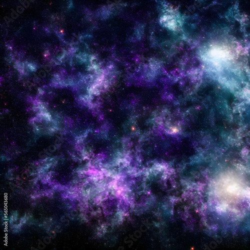 A Starry Night Sky  Cosmos with stars background  made with Generative AI Technology
