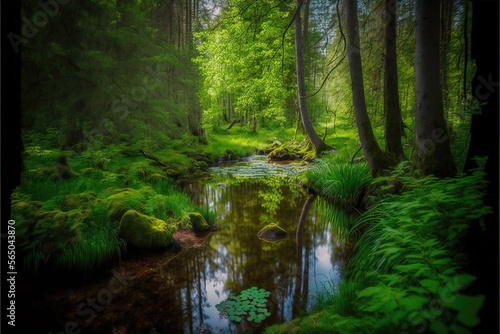 Beautifull deep forest View 