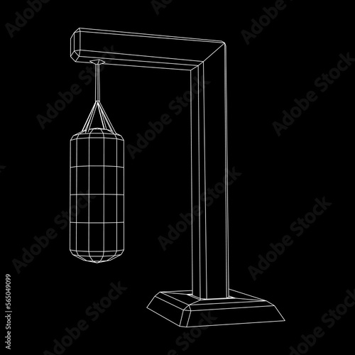 Punching bag for training boxing power punch