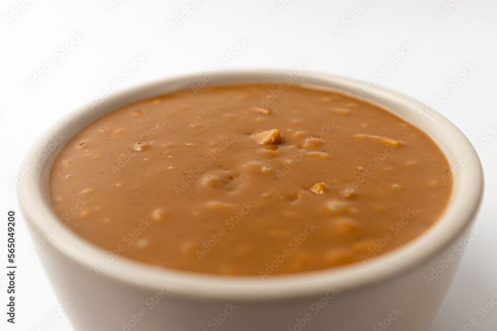 peanut butter on a white background peanut butter on a white background