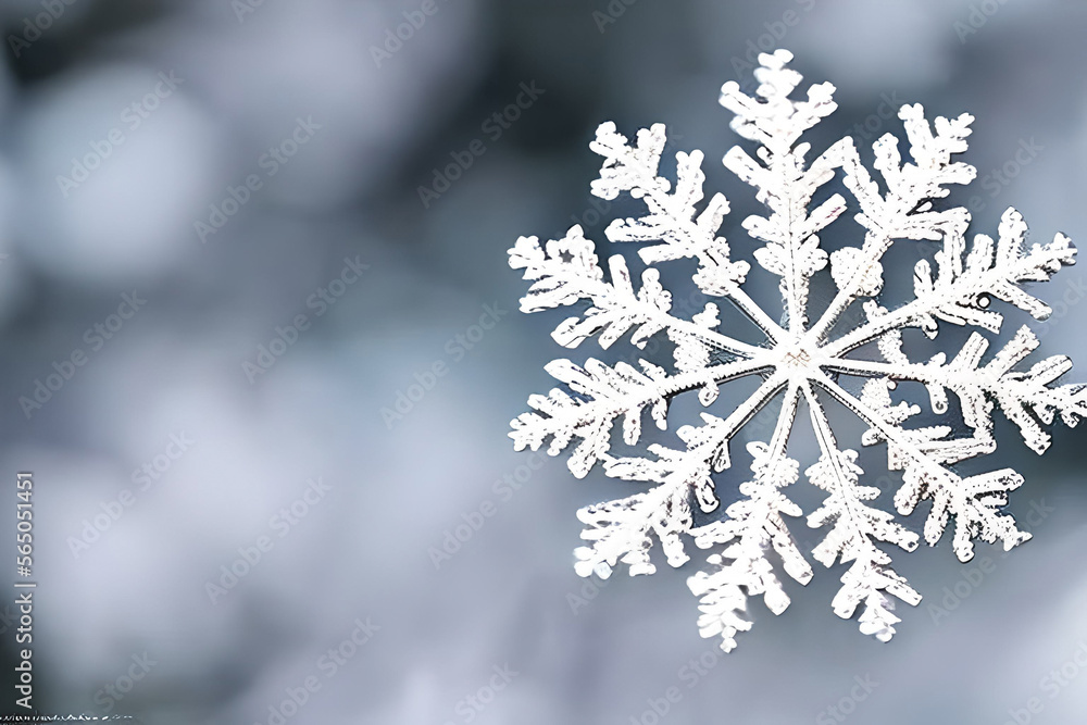 snowflake on the snow snowflake on the snow