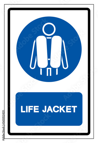 Life Jacket Symbol Sign, Vector Illustration, Isolate On White Background Label .EPS10