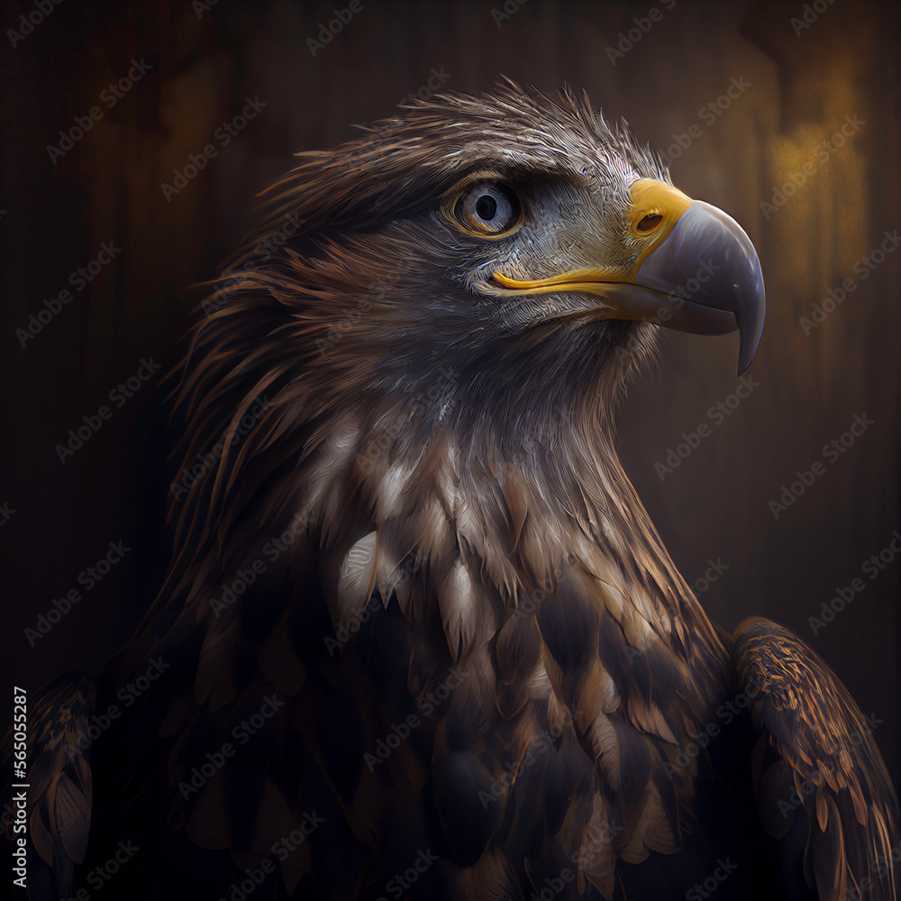 Fototapeta premium portrait of a bald eagle