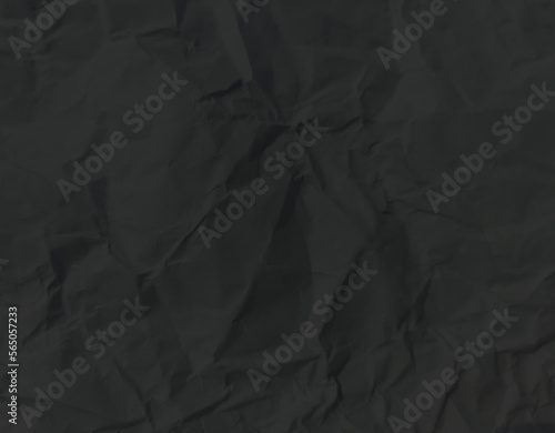Abstract seamless and grunge vintage old-looking realistic crumble or wrinkled black paper texture background. © DAIYAN MD TALHA