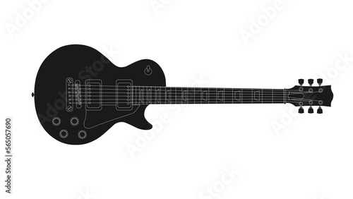 black guitar vector png 