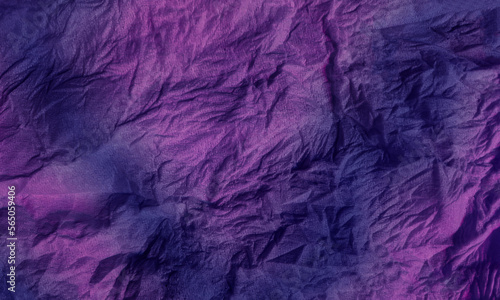 Abstract wrinkled or Free photo crumpled blue or purple paperboard or empty canvas or paper surface or fabric stain background. 