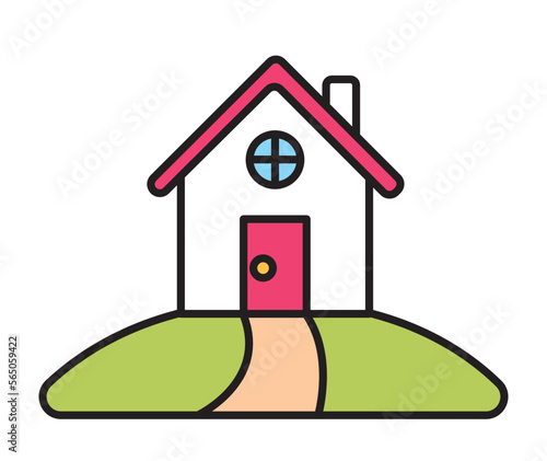 Little Cartoon House Vector