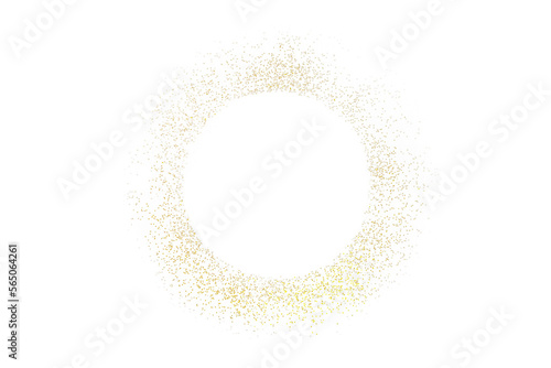 round sprinkling of gold